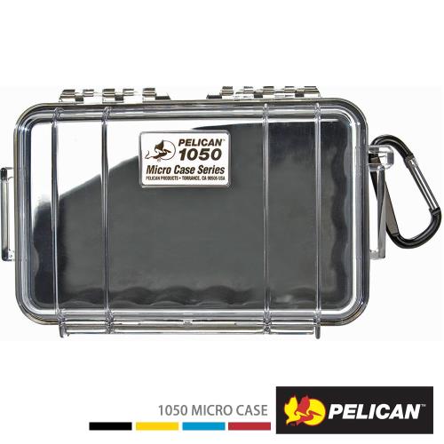 美國 PELICAN 1050 MicroCase 微型防水氣密箱-透明(黑)