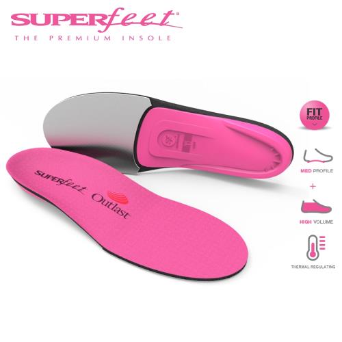 [ 美國SUPERfeet ] 保暖型健康超級足弓鞋墊(粉紅色)