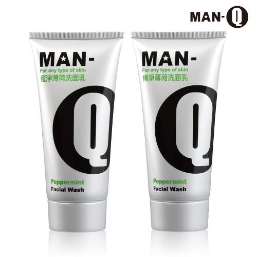 效期品MAN-Q 極淨薄荷洗面乳100mlX2