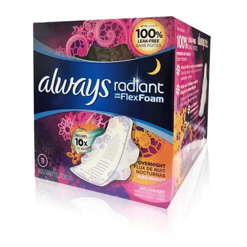 ALWAYS 幻彩液體衛生棉夜用一般型30cm 香氣限定版(11片x1盒)