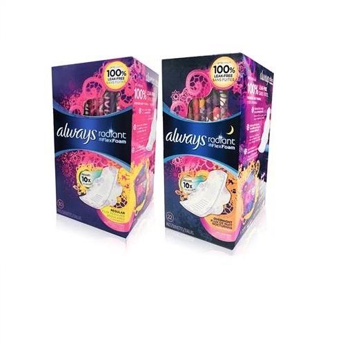 ALWAYS 幻彩液體衛生棉夜用一般型30cm 香氣限定版(22片x2盒)
