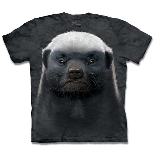 摩達客-美國進口The Mountain 蜜獾 純棉環保短袖T恤