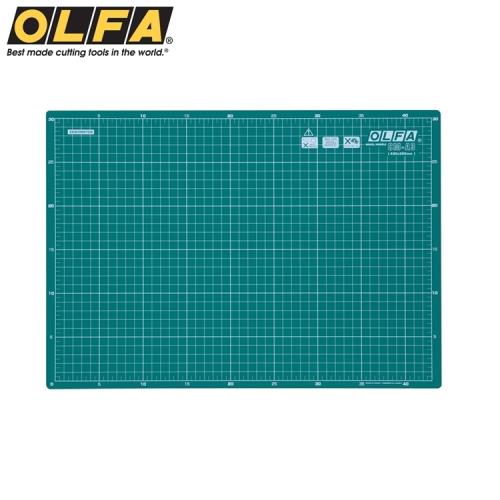 日本OLFA雙面切割墊CM-A3A3切割墊4開裁墊(經典綠,A3大小;品番135B)雙面裁墊切割布墊切墊防滑墊板板mat