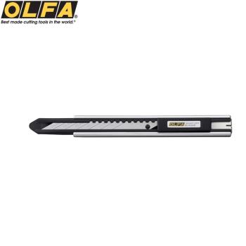 日本OLFA極致系列Limited折刃式精密美工刀30度銳角刀片切割刀Ltd-05(主體亮銀色，刀架半光黑色烤漆)