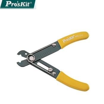 臺灣ProsKit寶工可調式簡易剝線鉗6PK-223(全長:127mm;採S45C鋼製;自由調整剝線尺寸0.5~4.0mm;附剪下功能)