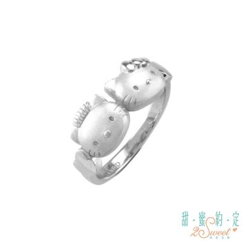 甜蜜約定 HelloKitty 戀愛心情純銀戒指