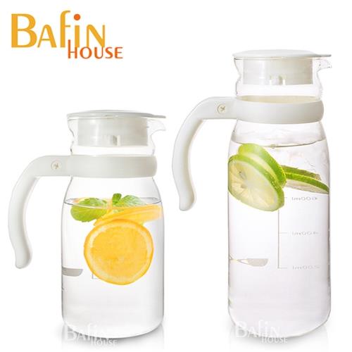 【Bafin House】台玻耐熱玻璃冷水壺超值2入組(1215+805ml)