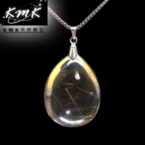 KMK天然寶石【10.4g】髮晶之王天然鈦晶-項鍊