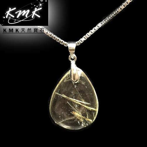 KMK天然寶石【2.7g】髮晶之王天然鈦晶-項鍊