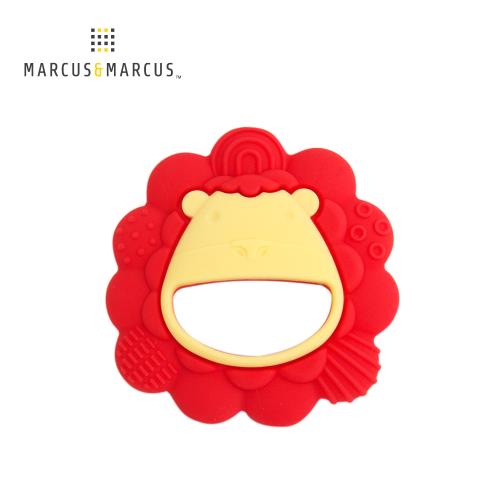 【MARCUS&MARCUS】 動物樂園感官啟發固齒玩具-獅子(紅)