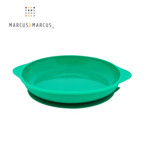 【MARCUS&MARCUS】 動物樂園幼兒學習吸力餐盤-大象(綠)