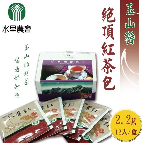 【水里農會】玉山巒紅茶包 (2.2g-入-12入-盒) x2盒組