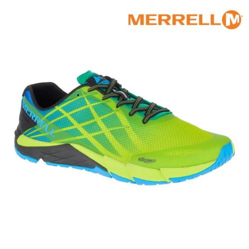MERRELL 男 BARE ACCESS FLEX輕量赤足跑鞋ML12553【螢光綠/藍】 / 城市綠洲 