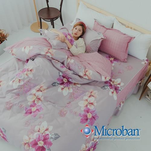 Microban (芳菲好時) 美國抗菌雙人加大五件式舖棉兩用被床罩組
