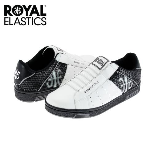 Royal Elastics 男-Icon 休閒鞋-白/黑/銀(02074-098)
