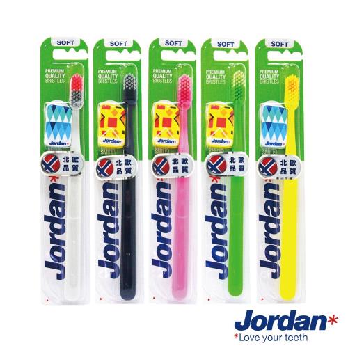 Jordan 清新酷炫(軟毛)限定牙刷蓋x5組