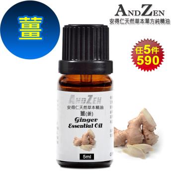 ANDZEN 單方純精油5ml-薑 天然 草本