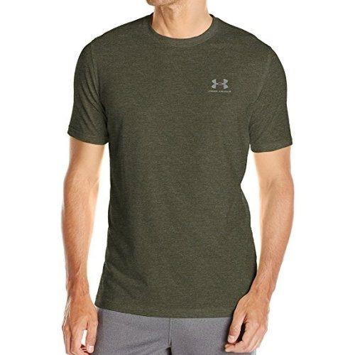 Under Armour 2018男時尚寬鬆運動款兵綠色圓領短袖ㄒ恤 