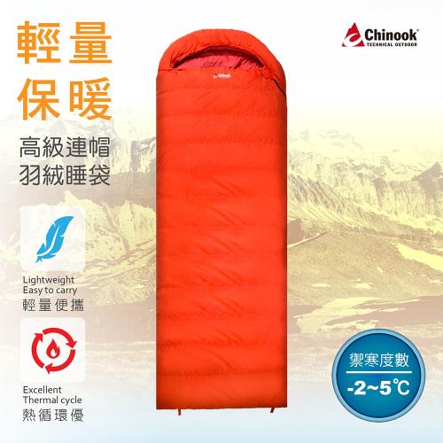 Chinook-連帽長方形羽絨信封睡袋20172(露營睡袋)