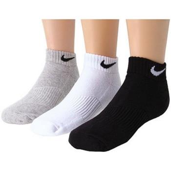 Nike 2018男女學童灰白黑色低切短襪混搭3件組