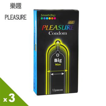 Pleasure． 加大裝保險套（12入X3盒）