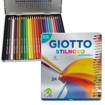 【義大利 GIOTTO】STILNOVO 水溶性色鉛筆(24色鐵盒)