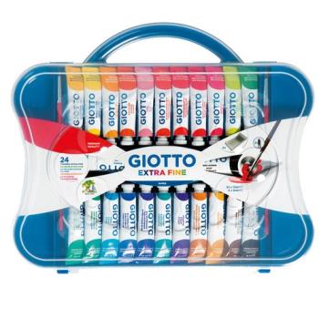 【義大利 GIOTTO】高品質不透明水彩12ml(24色)加贈單色5支(顏色隨機)