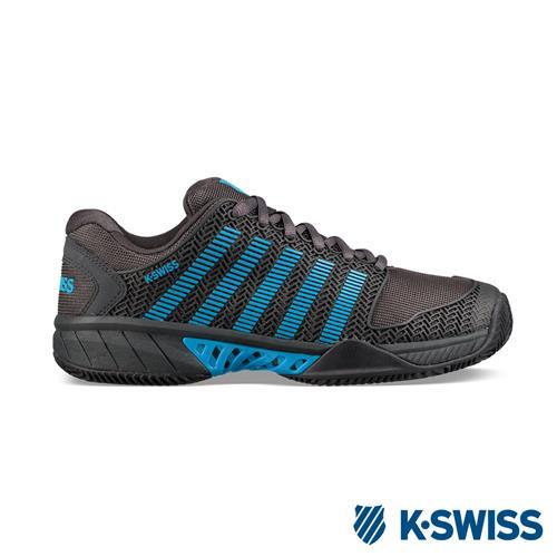 K-Swiss Hypercourt Express輕量網球鞋-男-鐵灰/藍