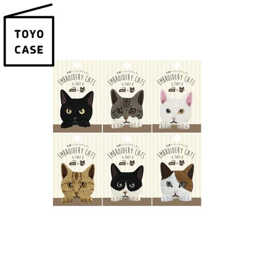 日本TOYO CASE貓咪造型刺繡布貼SS-CAT