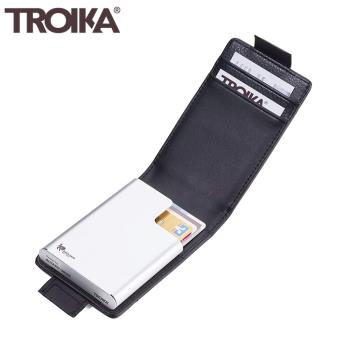 德國TROIKA防感應錢包信用卡夾防RFID防NFC防側錄防盜卡夾防盜刷錢包隨身卡匣名片夾CCC83/BK
