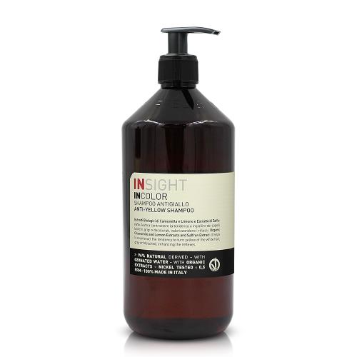 【INSIGHT茵色 義大利有機髮妍】增亮去黃洗髮精(900ml) 