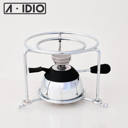 【A-IDIO】迷你陶瓷瓦斯爐鏡光銀 附專用爐架