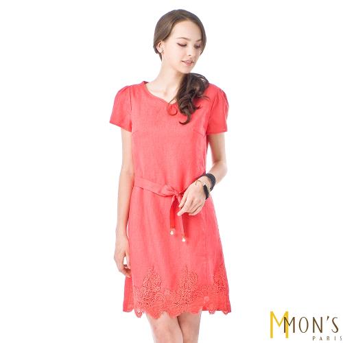 MONS皇室消暑訂製款100%亞麻洋裝