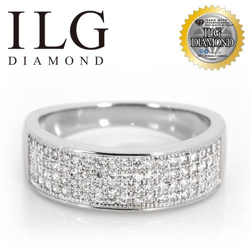 (新品搶先看)【頂級美國ILG鑽飾】八心八箭戒指 -  Diamand Sea RI174 時尚密鑽 媲美真鑽亮度的鑽飾