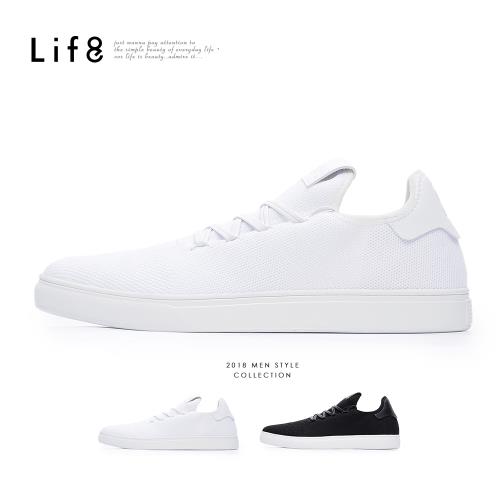 Life8-Sport 輕量 飛織布 文青時尚休閒鞋(雙鞋帶)-09881