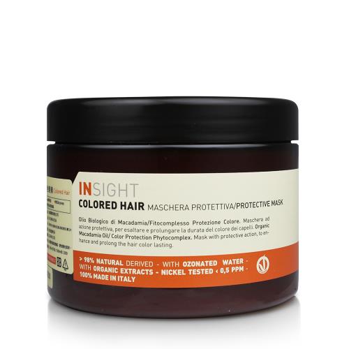 【INSIGHT茵色 義大利有機髮妍】堅果油護色髮膜(500ml)