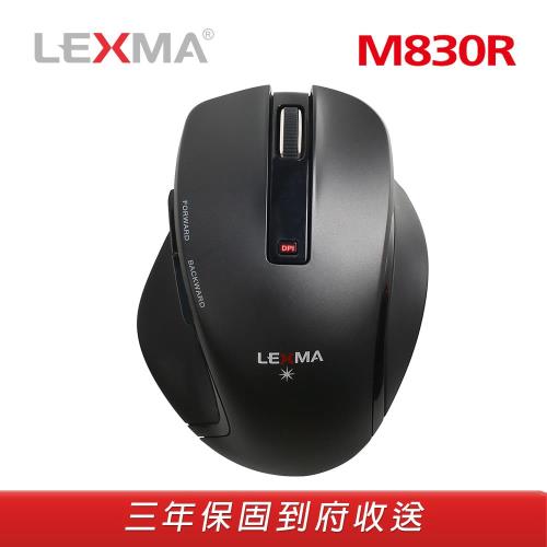 LEXMA M830R無線藍光滑鼠-黑