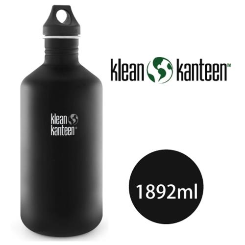 [ 美國Klean Kanteen ] 窄口不鏽鋼瓶1892ml-消光黑