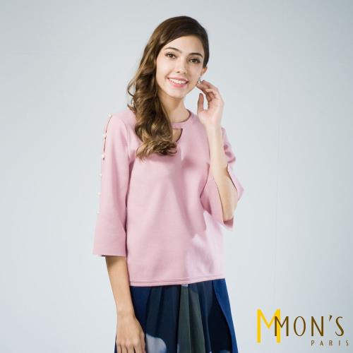 MONS淡雅嫵媚造型羊毛上衣