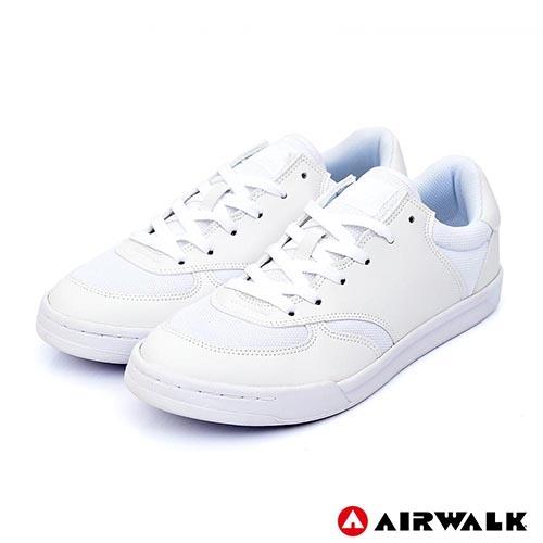 【AIRWALK】AIRWALK(男) - 輕騎兵休閒滑板鞋(男)-白色