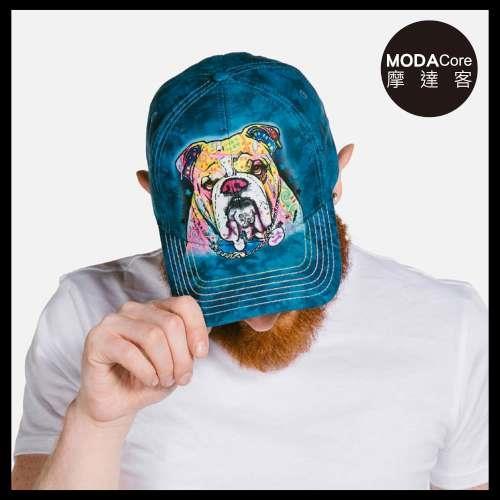 摩達客(預購)美國進口The Mountain 紐約藝術家DR系列 彩繪鬥牛犬 棒球帽/6-Panel六分割帽