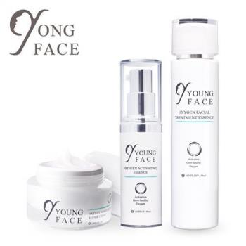 YONG FACE 雅菲思-涵氧賦活修復套組(新膚露130ml+精華液30ml+賦活乳霜30ml)