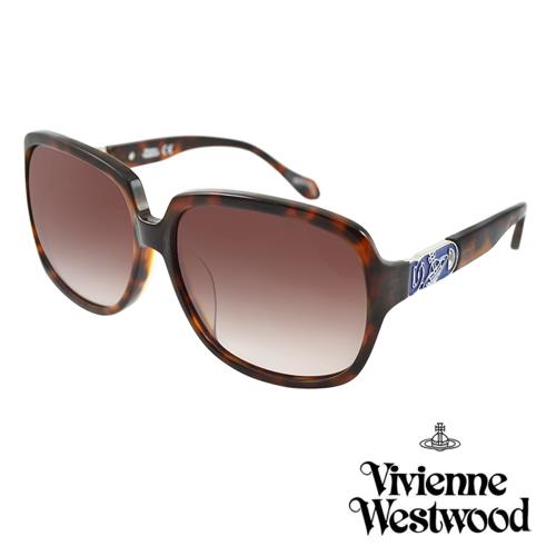  Vivienne Westwood  英國薇薇安魏斯伍德復古撞色星球太陽眼鏡(琥珀) AN757E02