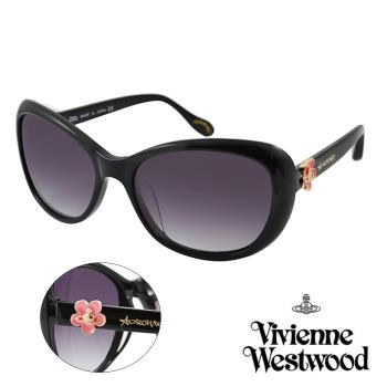 Vivienne Westwood 英國薇薇安魏斯伍德復古小花星球太陽眼鏡(黑) AN802E01