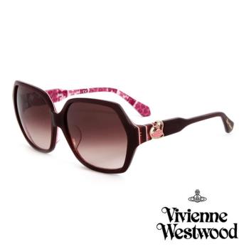 Vivienne Westwood 英國薇薇安魏斯伍德英倫龐克太陽眼鏡 酒紅 VW788E02