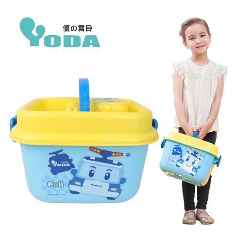 YoDa 救援小英雄手提收納箱/兒童玩具收納箱