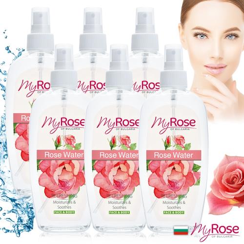 保加利亞My rose玫瑰純露清新調理噴霧220ml超值六入組