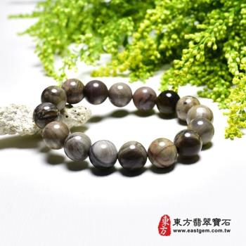 木化石手鍊、樹化玉手鍊(木化石珠子、樹化玉珠子，珠徑約12mm，16顆珠，OWO026) 。【東方翡翠寶石】