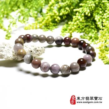 木化石手鍊、樹化玉手鍊(木化石珠子、樹化玉珠子，珠徑約8mm，23顆珠，OWO082) 。【東方翡翠寶石】
