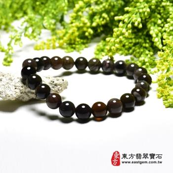 木化石手鍊、樹化玉手鍊(木化石珠子、樹化玉珠子，珠徑約8mm，23顆珠，OWO077) 。【東方翡翠寶石】
